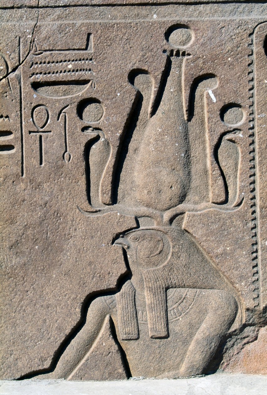 Blok met reliëfs en inscripties van Ramses II, Grote Tempel van Amon, Tanis, Egypte, Nieuwe Rijk, Dynastie XIX door Egyptian 19th Dynasty