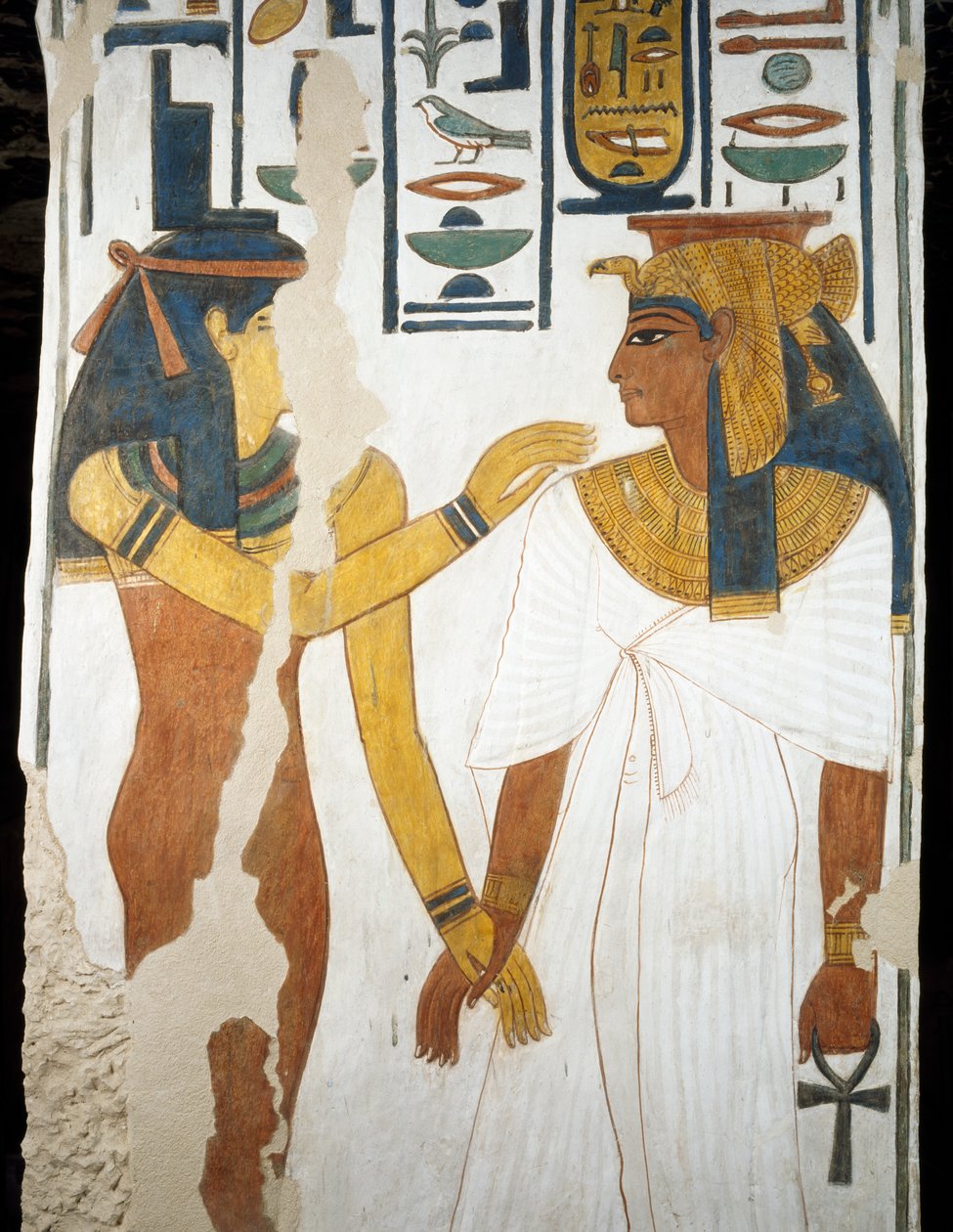 Nefertari, detail van de fresco