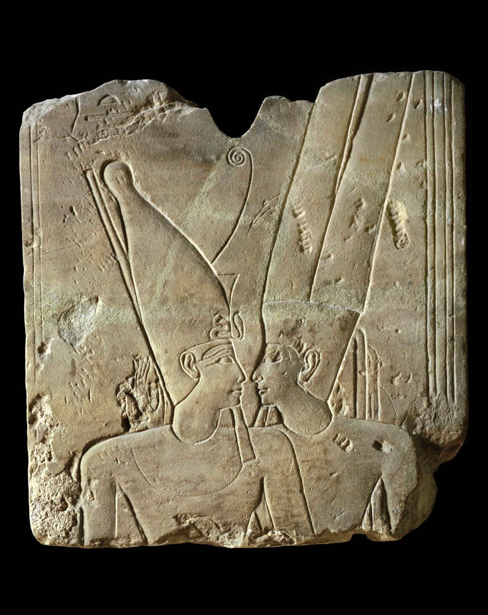 Farao Ramses II en God Amun ... door Egyptian 19th Dynasty
