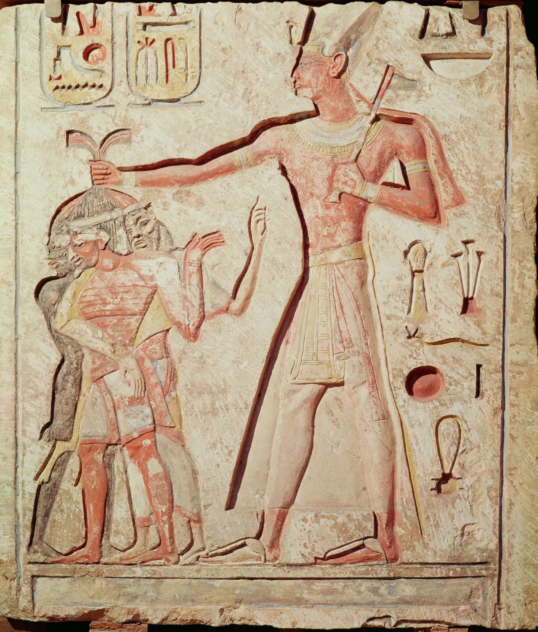 Ramses (1279-1213 v.Chr.) slaat zijn vijanden door Egyptian 19th Dynasty