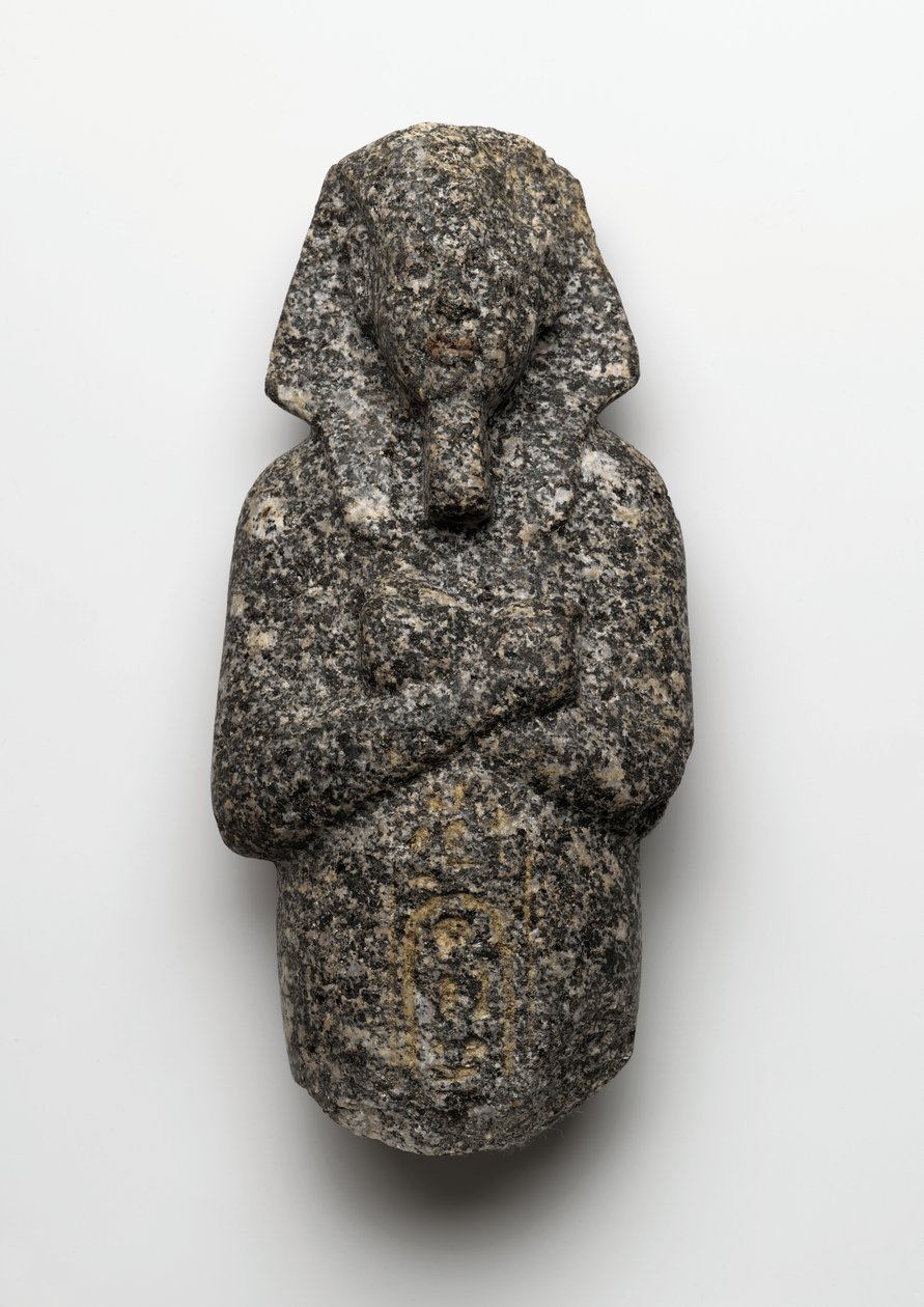 Ushabti-figuur van Amenophis IV (Akhenaten) (c.1364-1347 v.Chr.) uit El Amarna, Nieuwe Koninkrijk door Egyptian 19th Dynasty