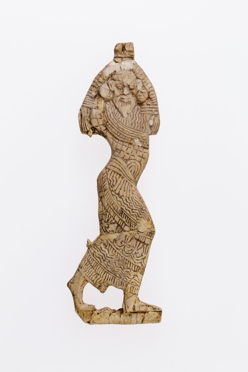 Figuur van een Aziatische gevangene, ca. 1295-1070 v.Chr.(ivoor) door Egyptian 20th Dynasty