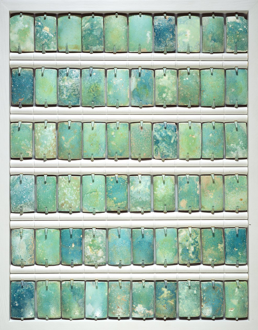 Tegels, uit de trappiramide van Djoser, Saqqara, Oude Koninkrijk, 2667-2648 v.Chr. door Egyptian 3rd Dynasty
