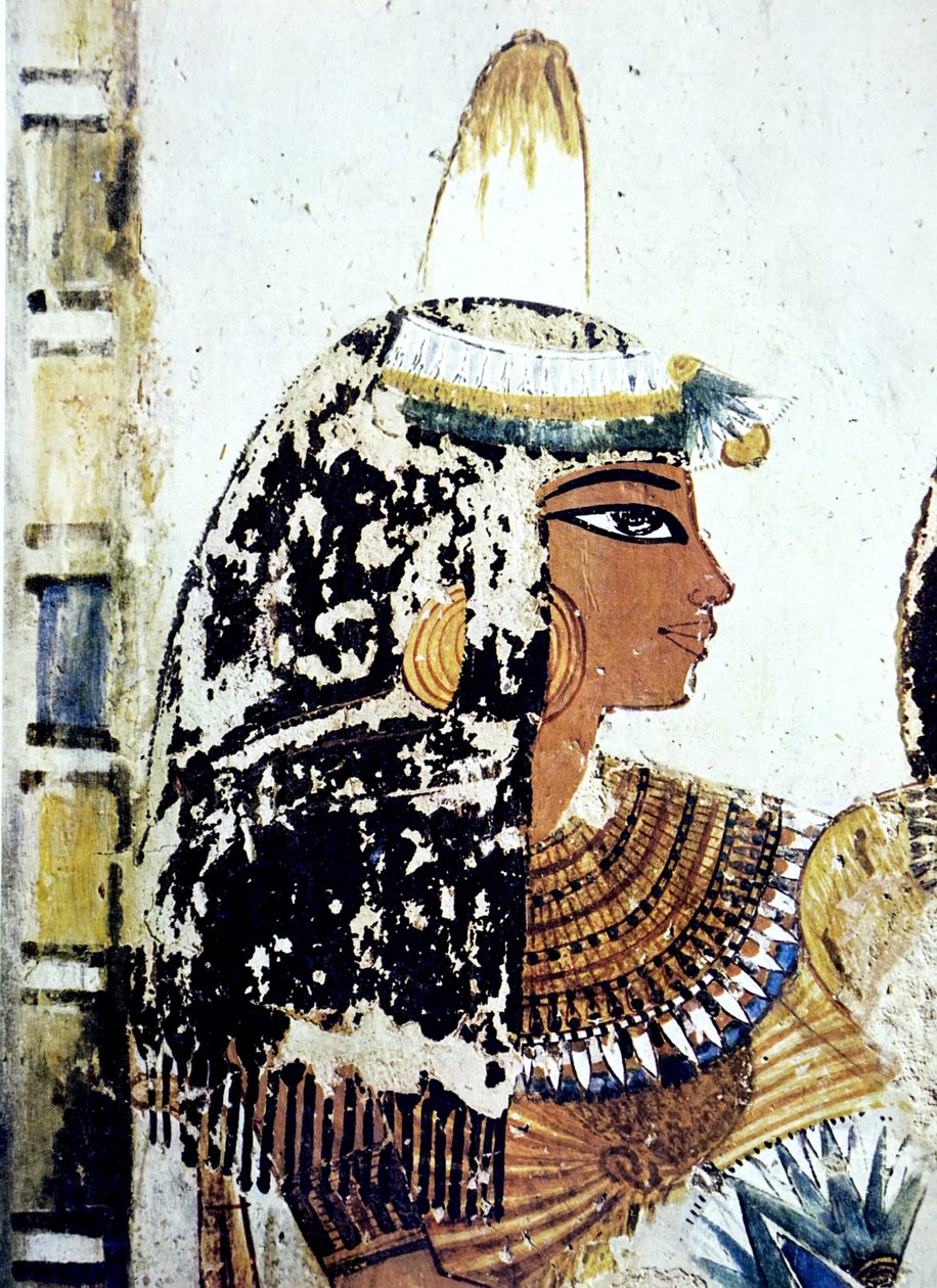 Egyptische grafmuurschildering door Egyptian Egyptian