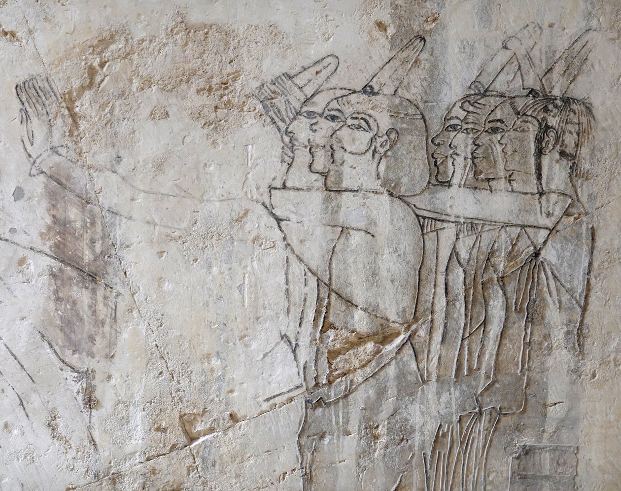 Schets van een groep mannen, graf van Ramose door Egyptian Egyptian