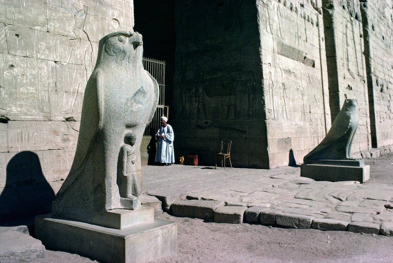Ingang van de Tempel van Horus door Egyptian Ptolemaic Period