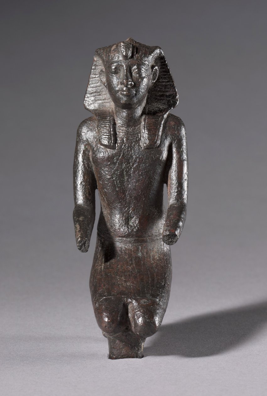 Statuette van Knielende Koning, Grieks-Romeinse Periode, 304-30 v.Chr. door Egyptian Ptolemaic Period