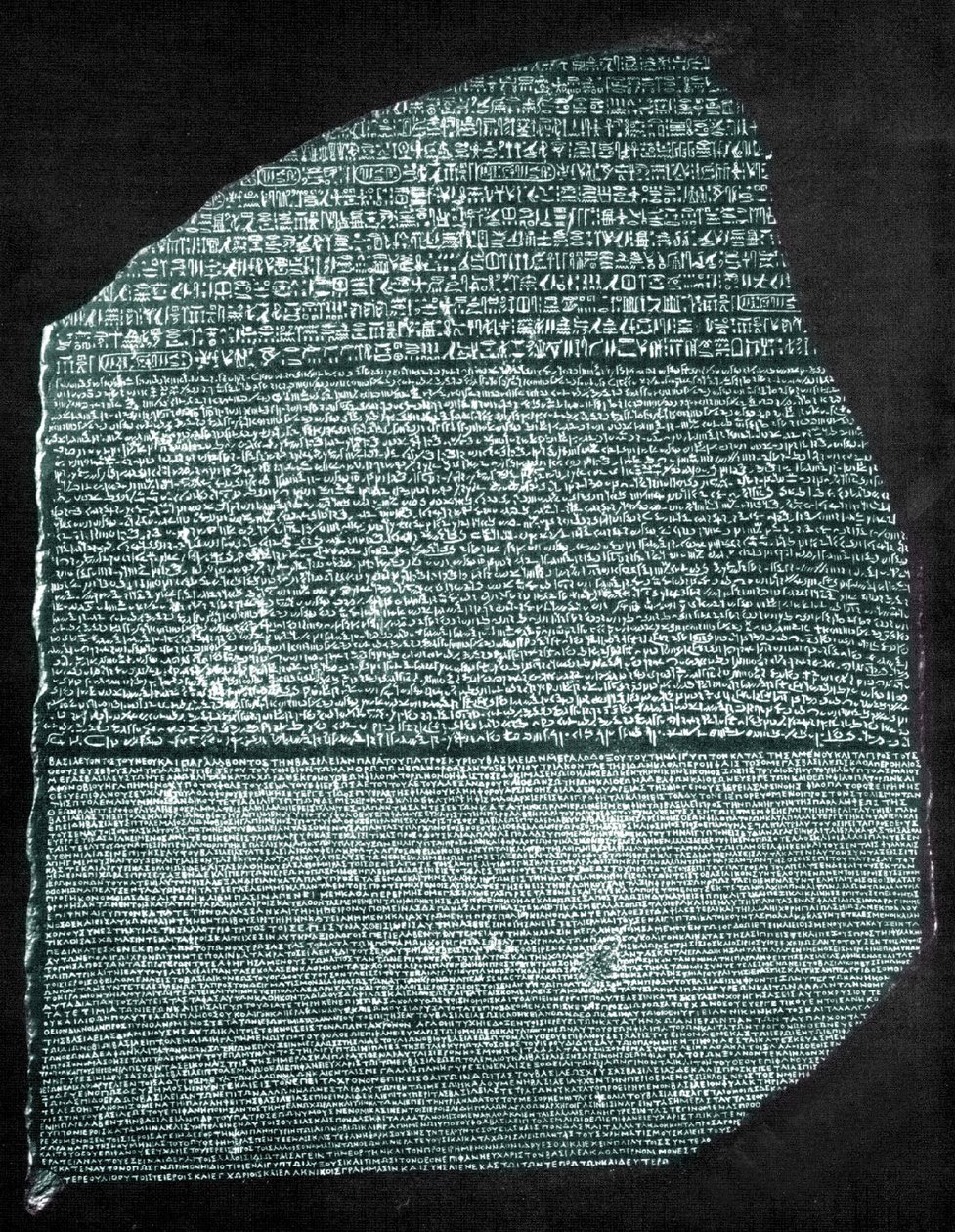 De Steen van Rosetta door Egyptian Ptolemaic Period