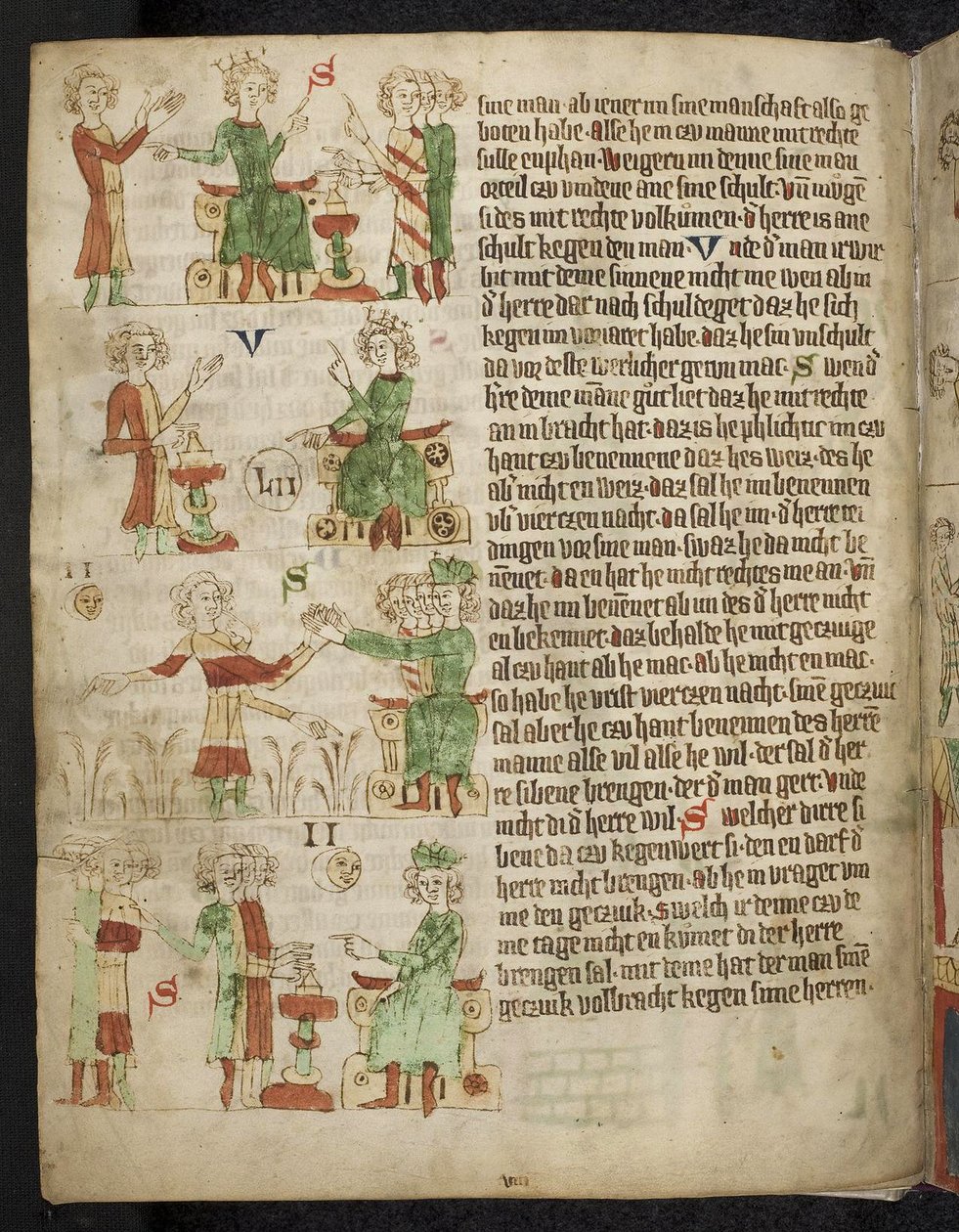 Feodaal recht. Uit de Heidelberg Sachsenspiegel door Eike von Repgow