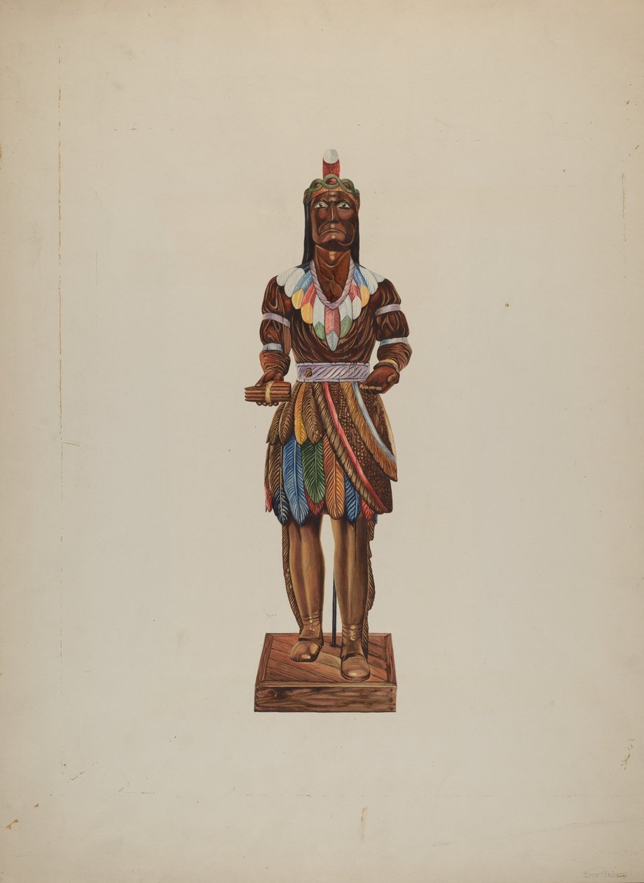 Sigarenwinkel Indiaan door Einar Heiberg