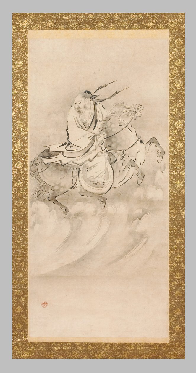 Chokoro te paard door Eitoku Kano