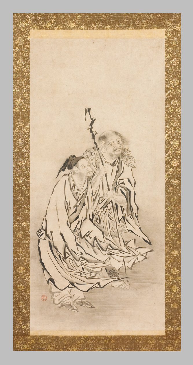 Twee Sennin door Eitoku Kano