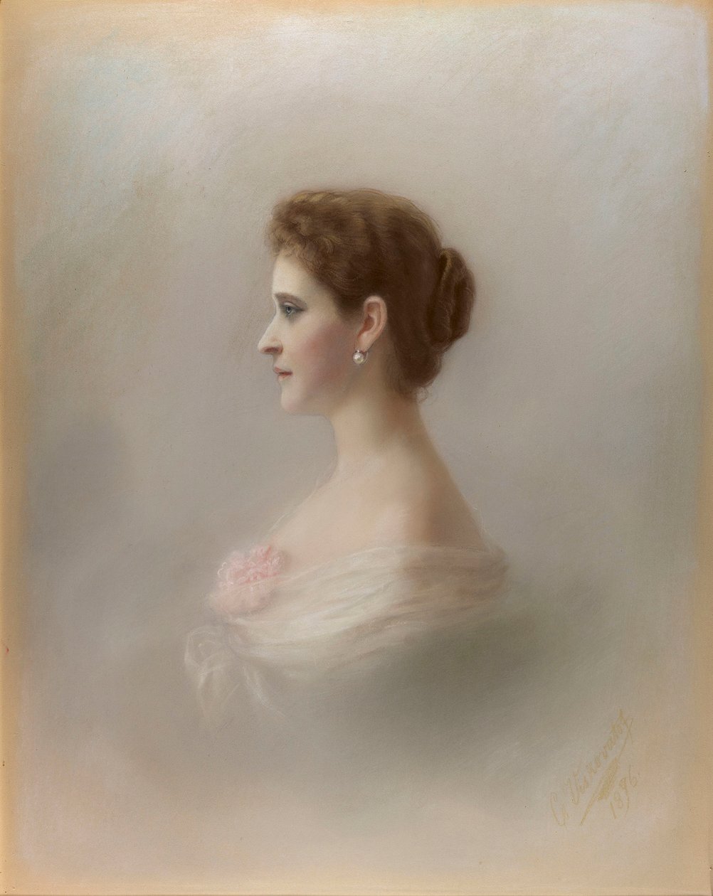Portret van groothertogin Elizaveta Fjodorovna, prinses Elizabeth van Hessen en bij de Rijn, 1896 door Ekaterina Ieronimovna Viskovatova