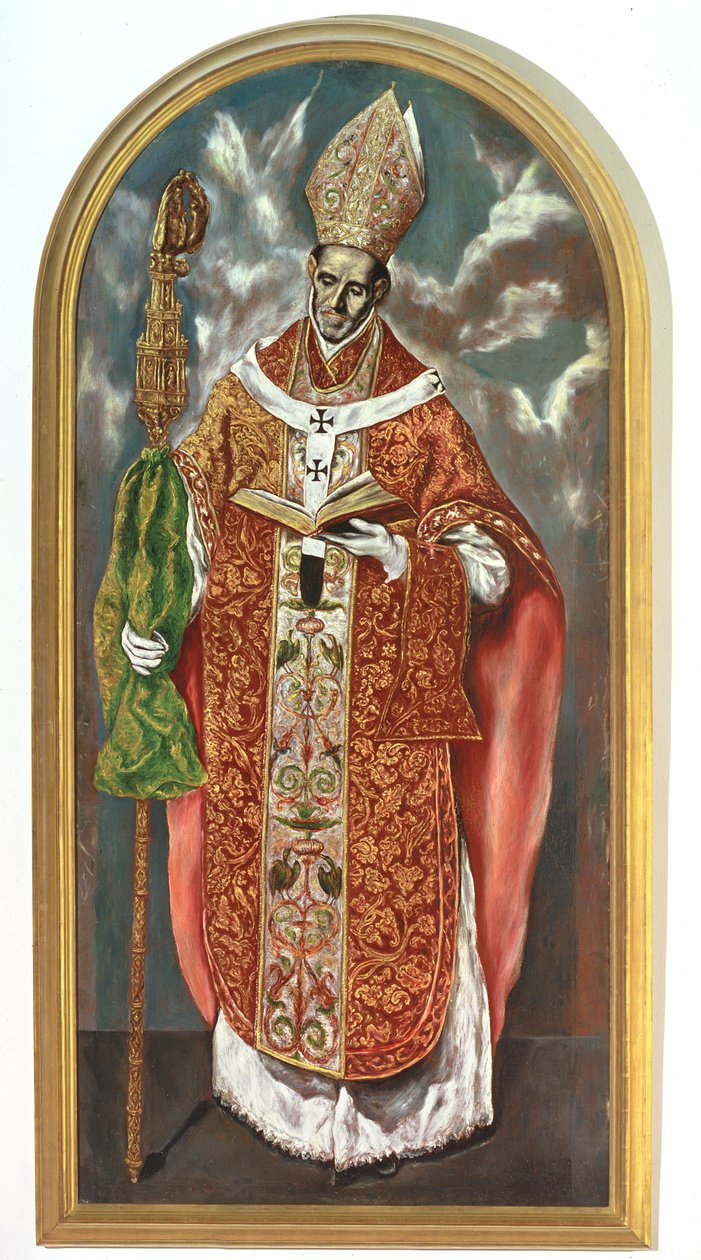 Sint Ildefonsus, een kopie van het origineel in het Escorial door El Greco