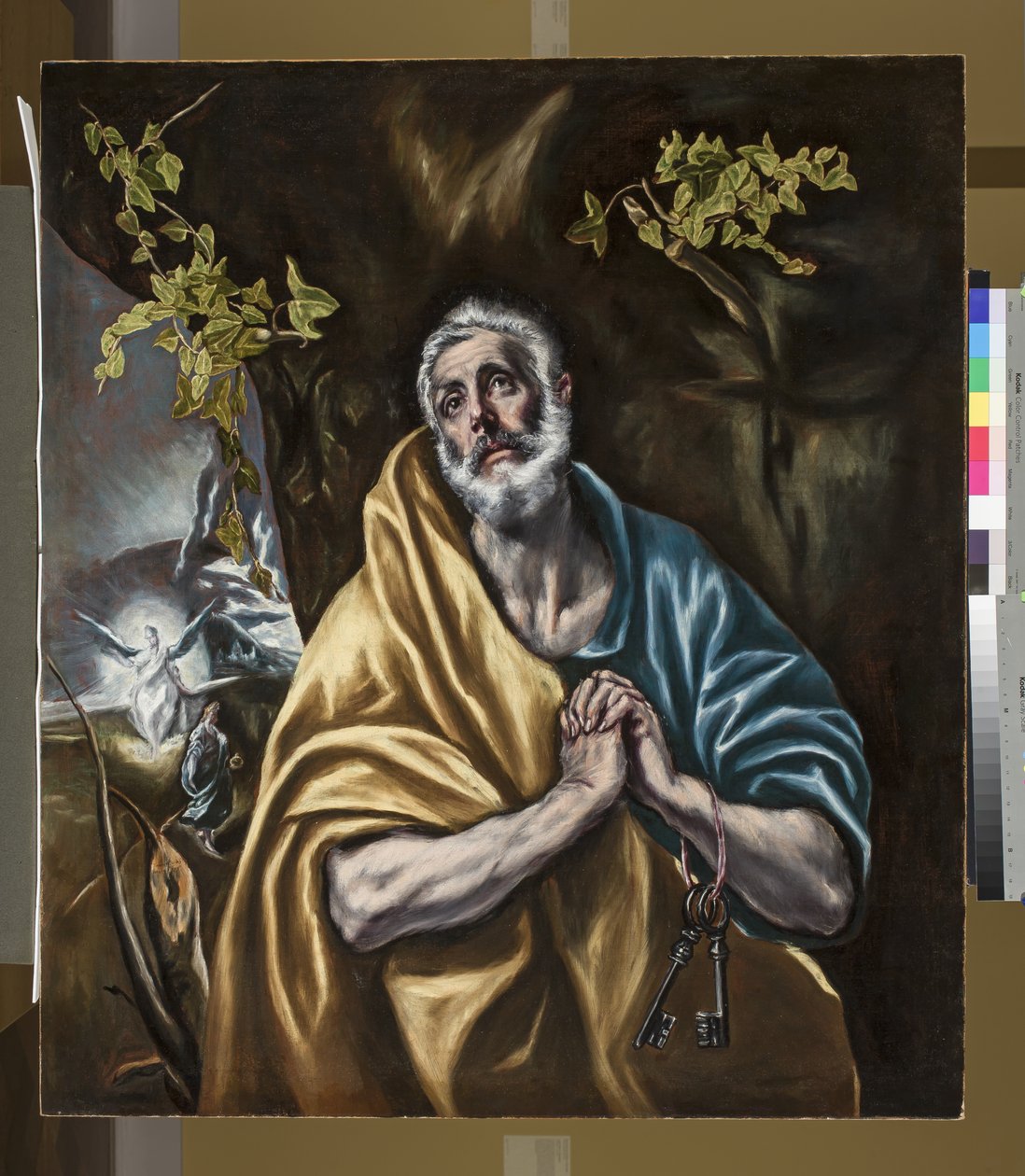 De berouwvolle Sint Petrus, c.1590-95 door El Greco