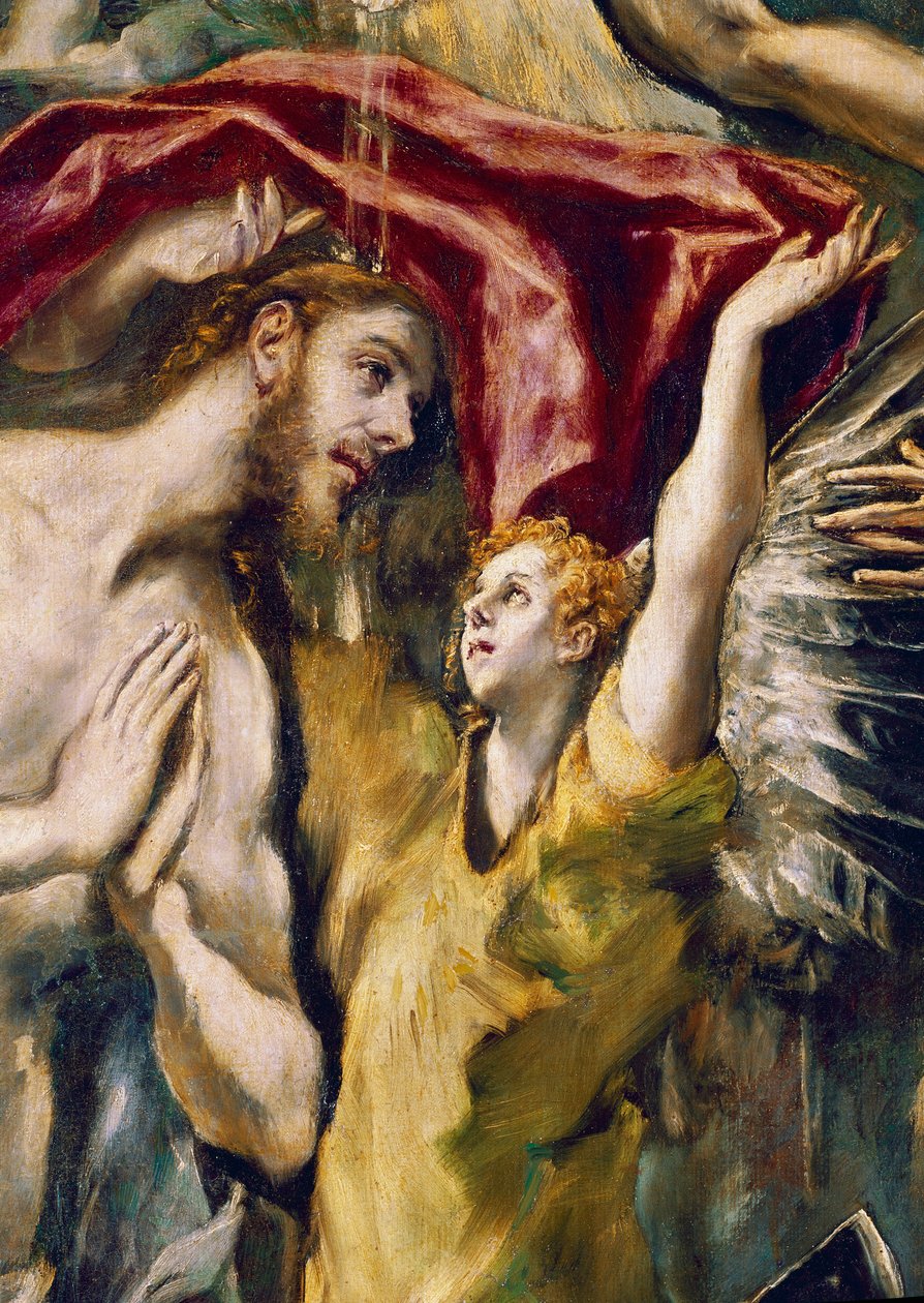 De doop van Christus (detail) door El Greco