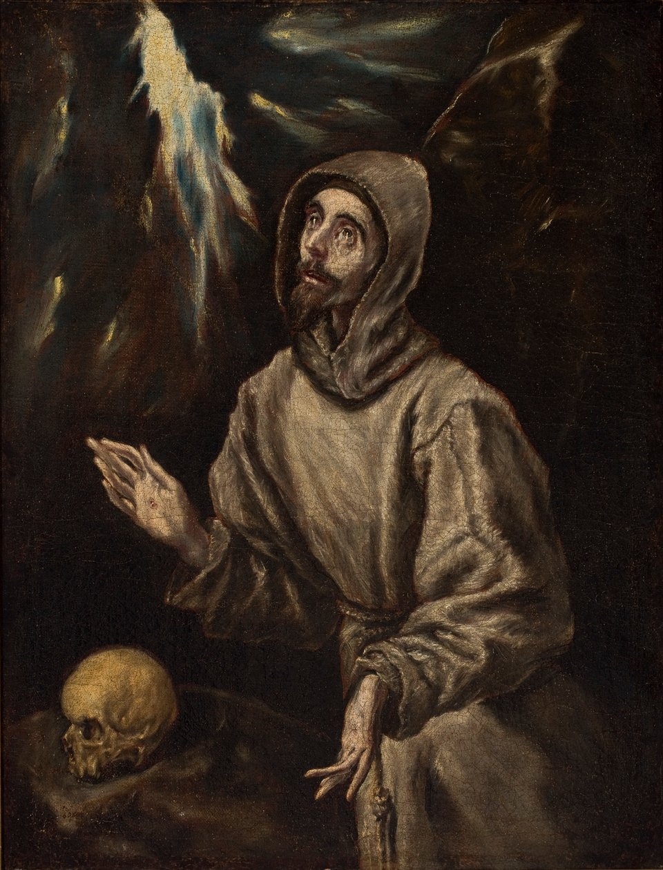Extase van Franciscus die de stigmata ontvangt door El Greco