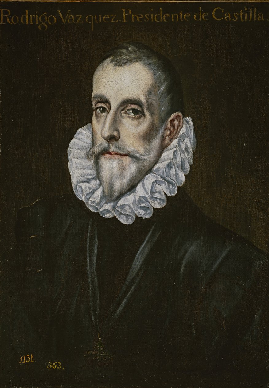 Portret van Rodrigo Vázquez de Arce door El Greco