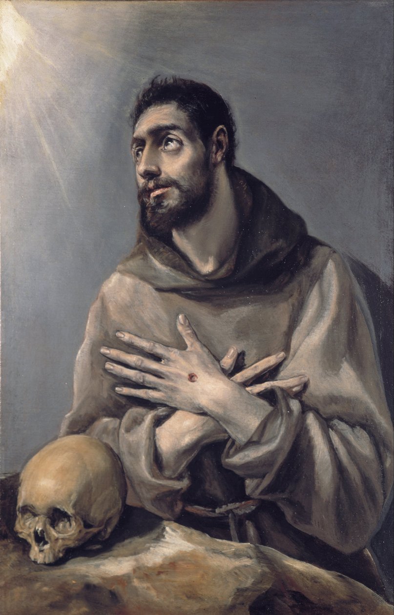 De heilige Franciscus in extase door El Greco