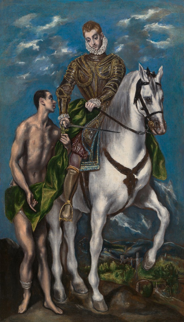 Sankt Martin und der Bettler door El Greco