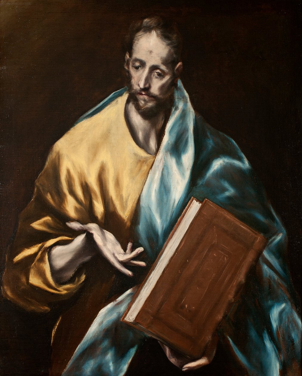 Spaans:  El apóstol Santiago el Menor Apostel Jacobus de Mindere door El Greco