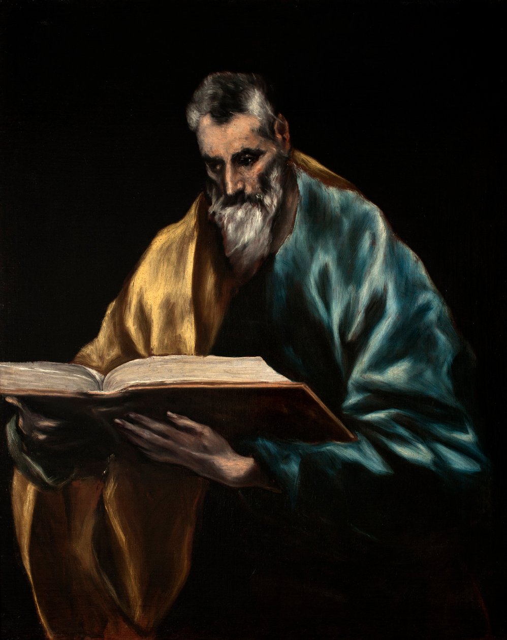 Spaans: Simón el Zelote Apostel Sint Simon door El Greco