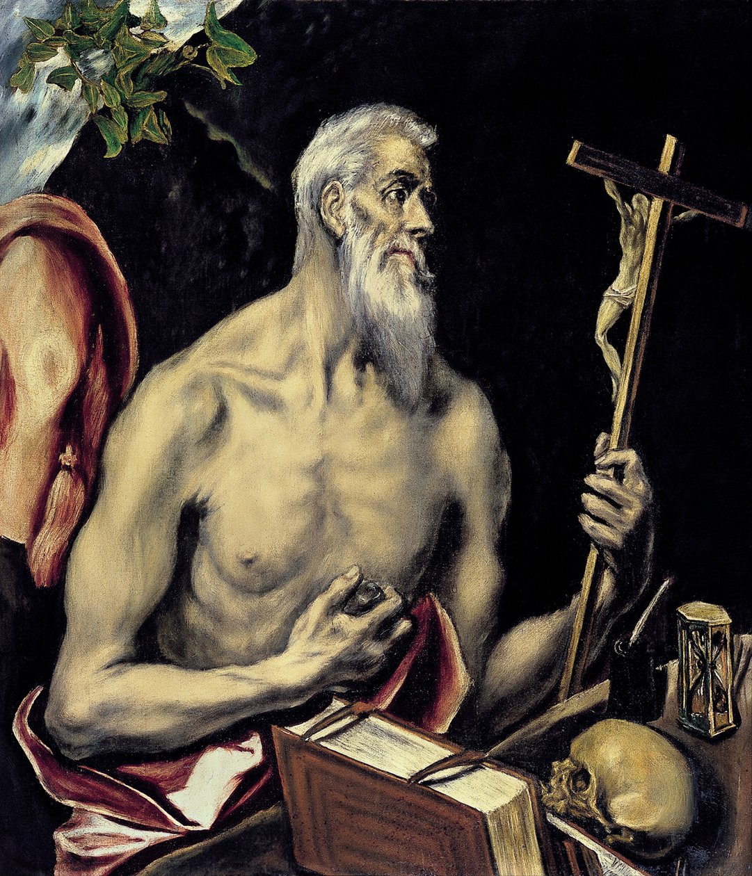 De Berouwvolle Sint Hiëronymus door El Greco