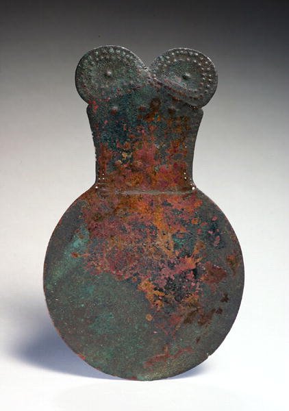 Spiegel, uit Marlik, noordwest Iran, ca. 1400 v.Chr. (brons) door Elamite