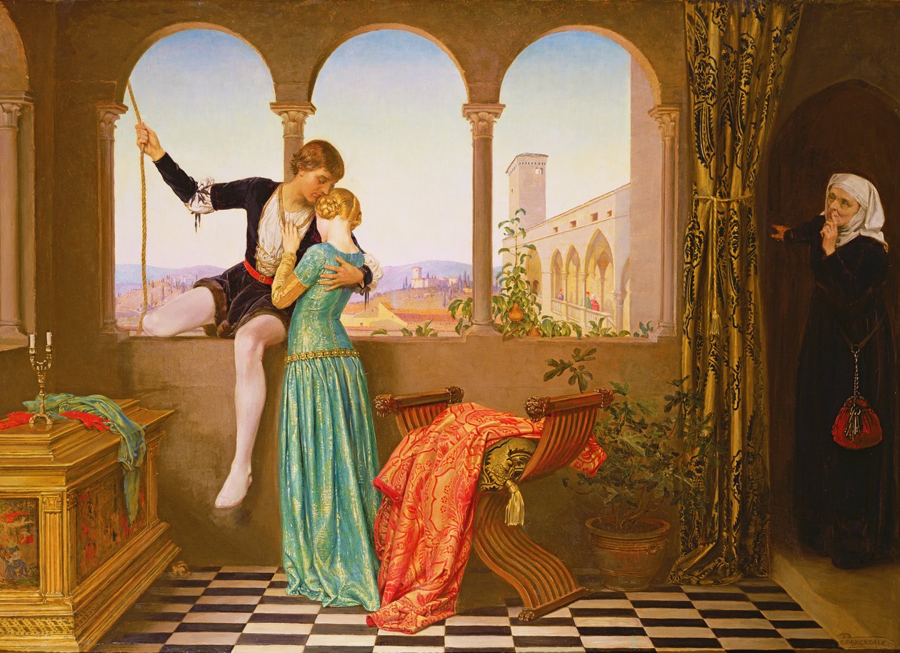 Afscheid - een kus, en ik zal afdalen door Eleanor Fortescue Brickdale