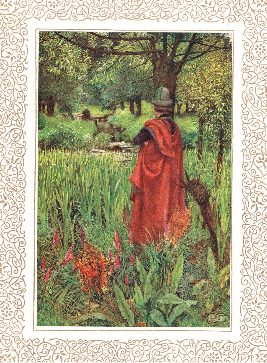 Afscheid van mooie lelie, illustratie uit 