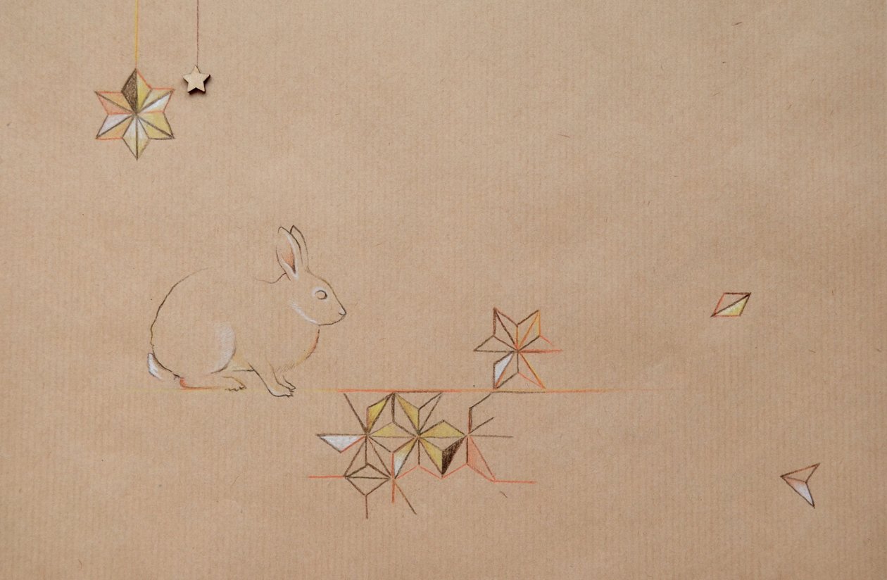 Verspreiding, 2014 (potlood en gemengde techniek op papier) door Eleanor Grafton