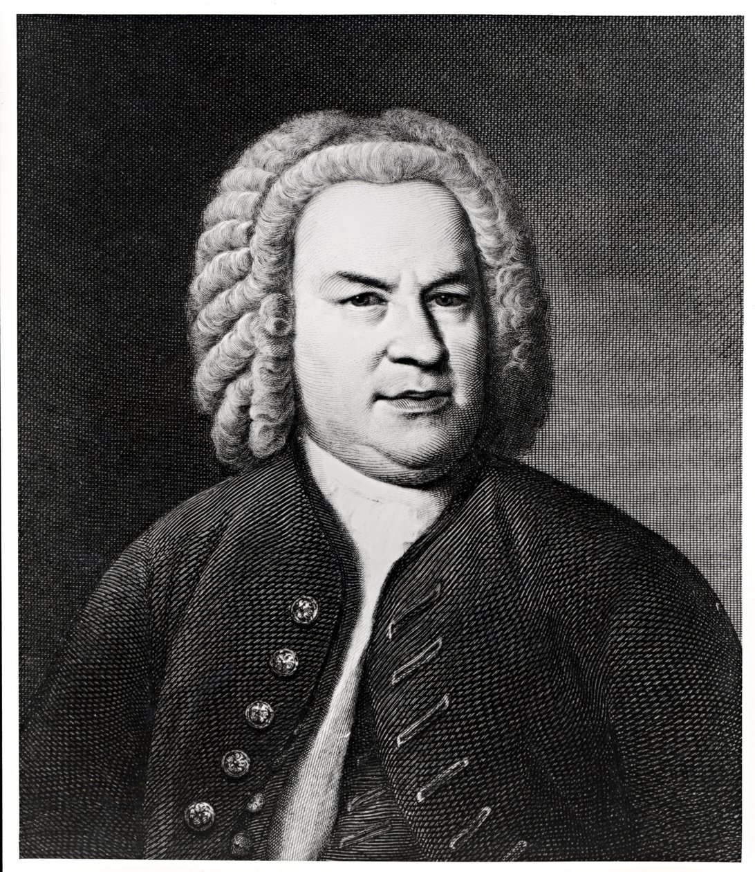 Portret van Johann Sebastian Bach, Duitse componist door Elias Gottleib Haussmann