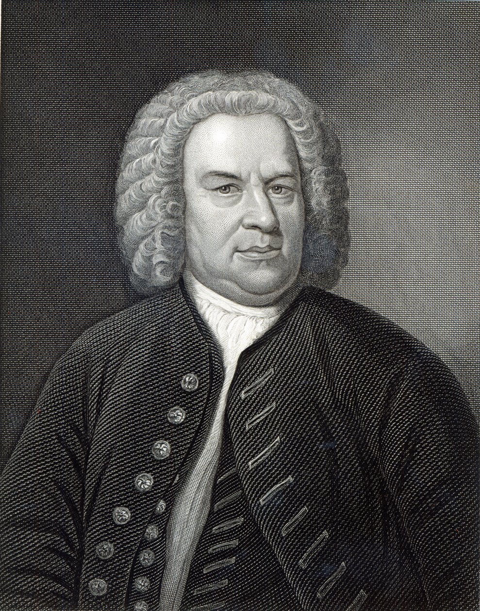 Portret van Johann Sebastian Bach, Duitse componist door Elias Gottleib Haussmann