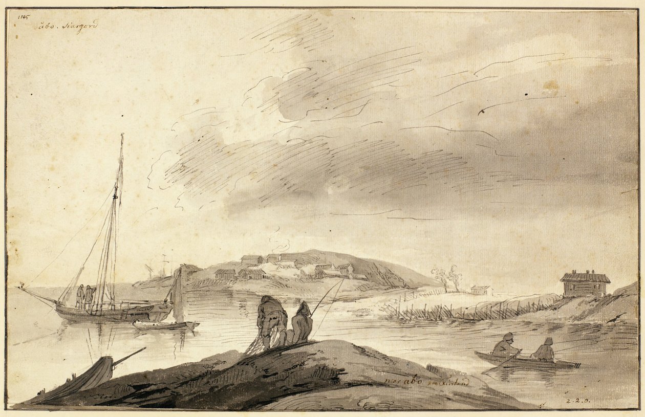 De archipel van Turku, vlakbij Turku in Finland door Elias Martin