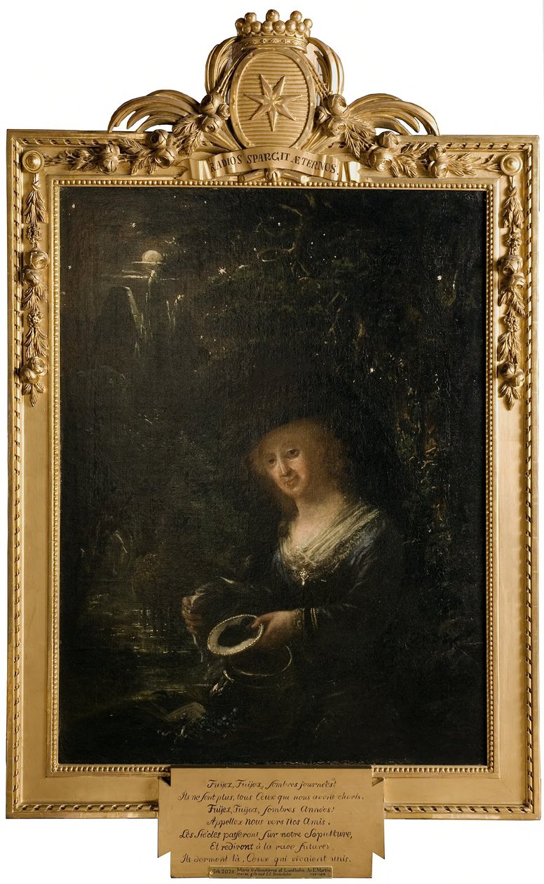 Maria Gyllenstierna von Lundholm (1716-1783), Baronin, verheiratet mit dem Ratsherrn Baron Esbjörn Kristian Reuterholm door Elias Martin
