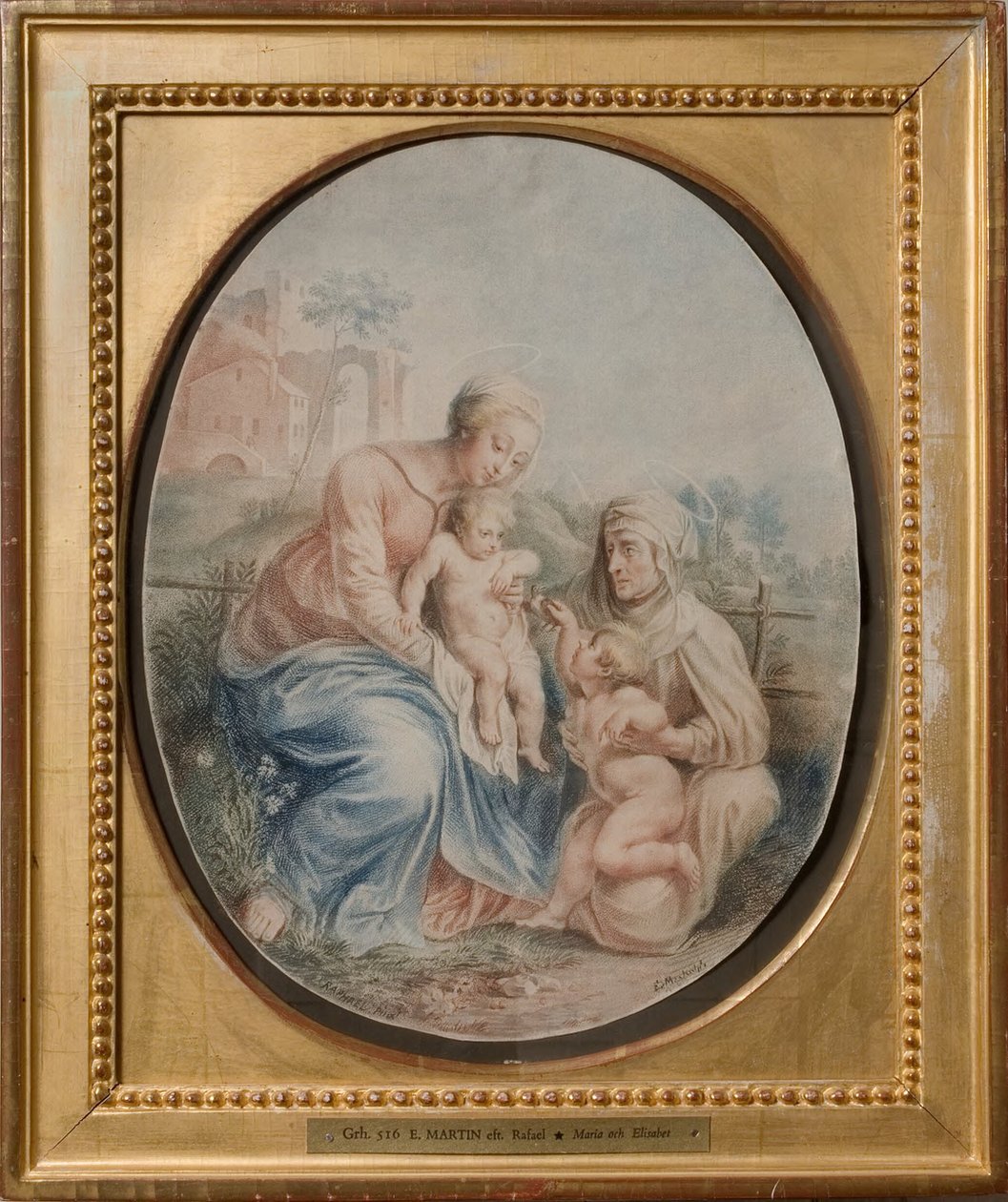 Maria und Elisabeth door Elias Martin