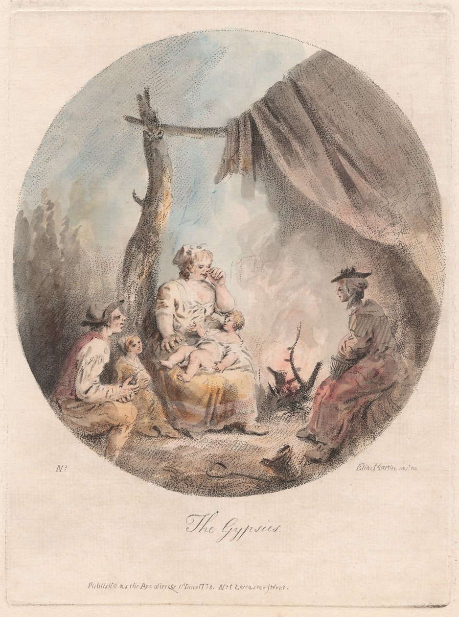 De zigeuners door Elias Martin