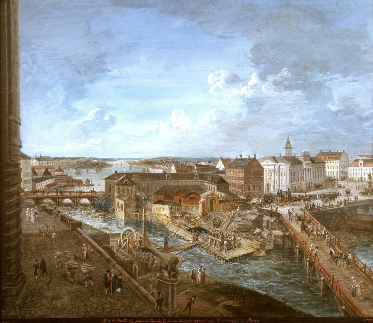 Uitzicht op Stockholm door Elias Martin
