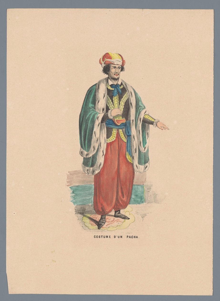 Kostuum van een Pacha door Elias Spanier (attributed to)