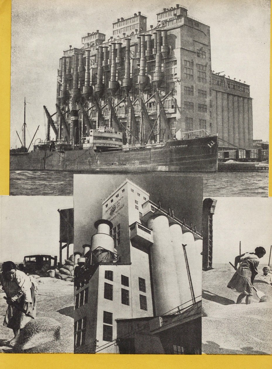 Illustratie uit USSR bouwt socialisme, 1933 door Eliezer Markowich Lissitzky