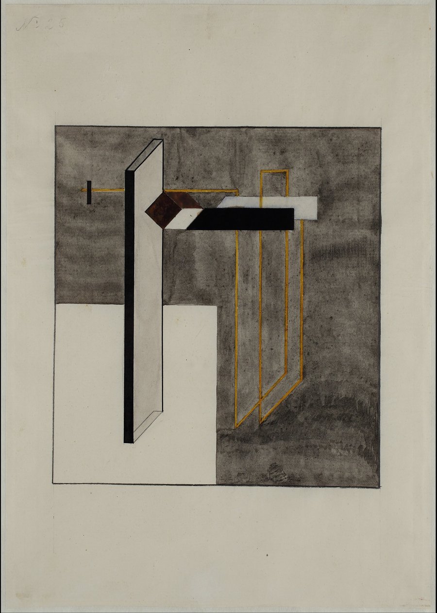 Proun 4B door Eliezer Markowich Lissitzky