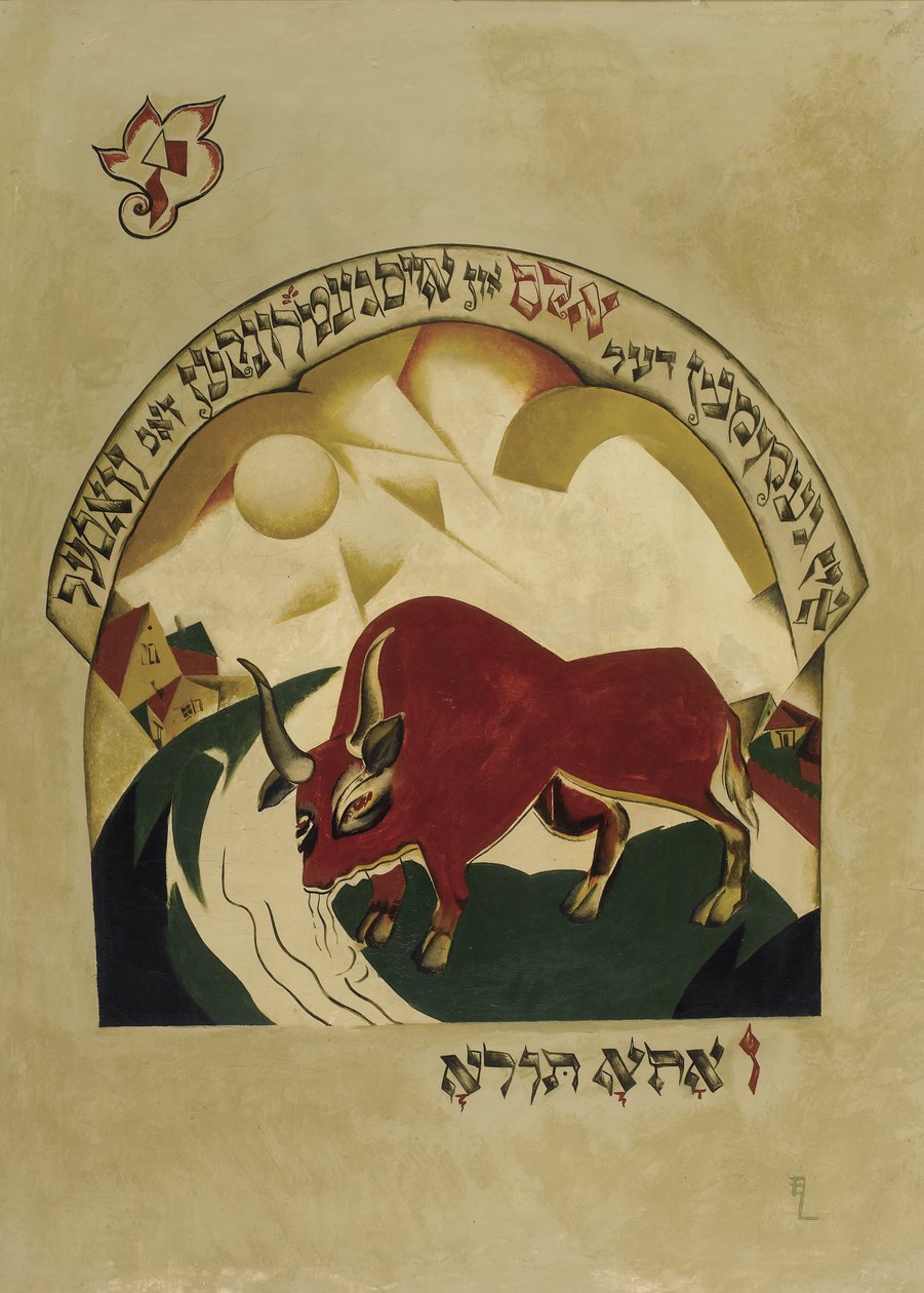 Stier door Eliezer Markowich Lissitzky