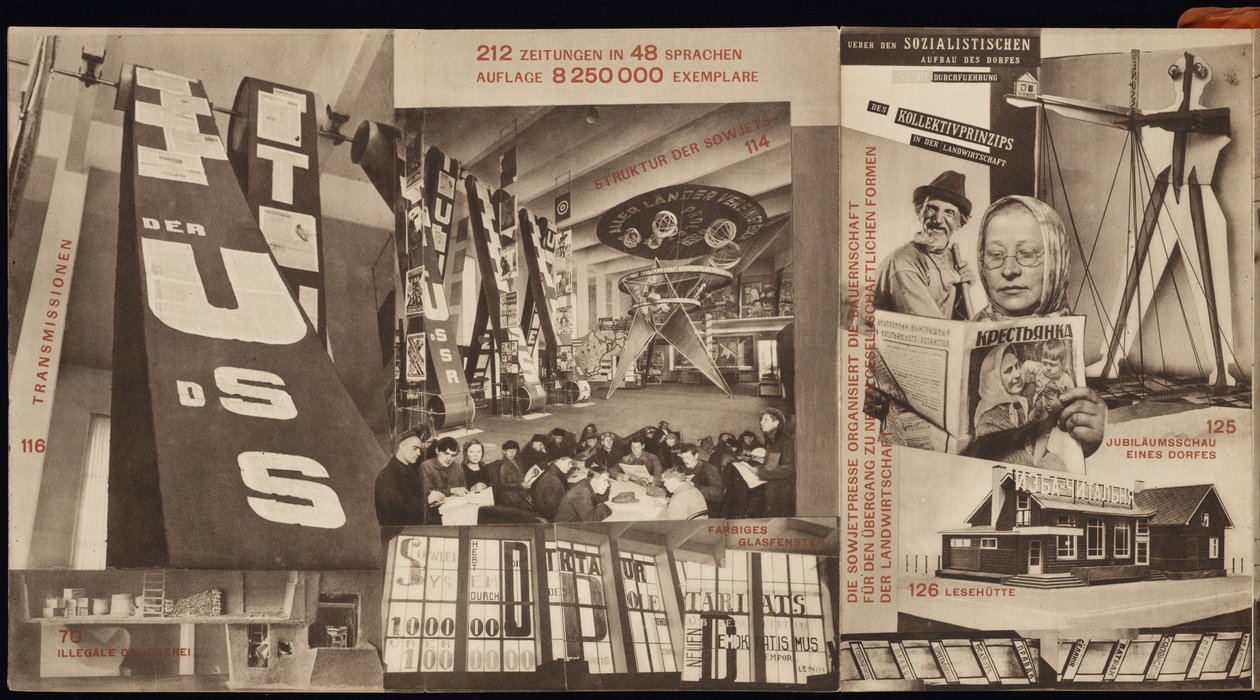 USSR. Catalogus van het Sovjetpaviljoen op de Internationale Pers Tentoonstelling, Keulen door Eliezer Markowich Lissitzky