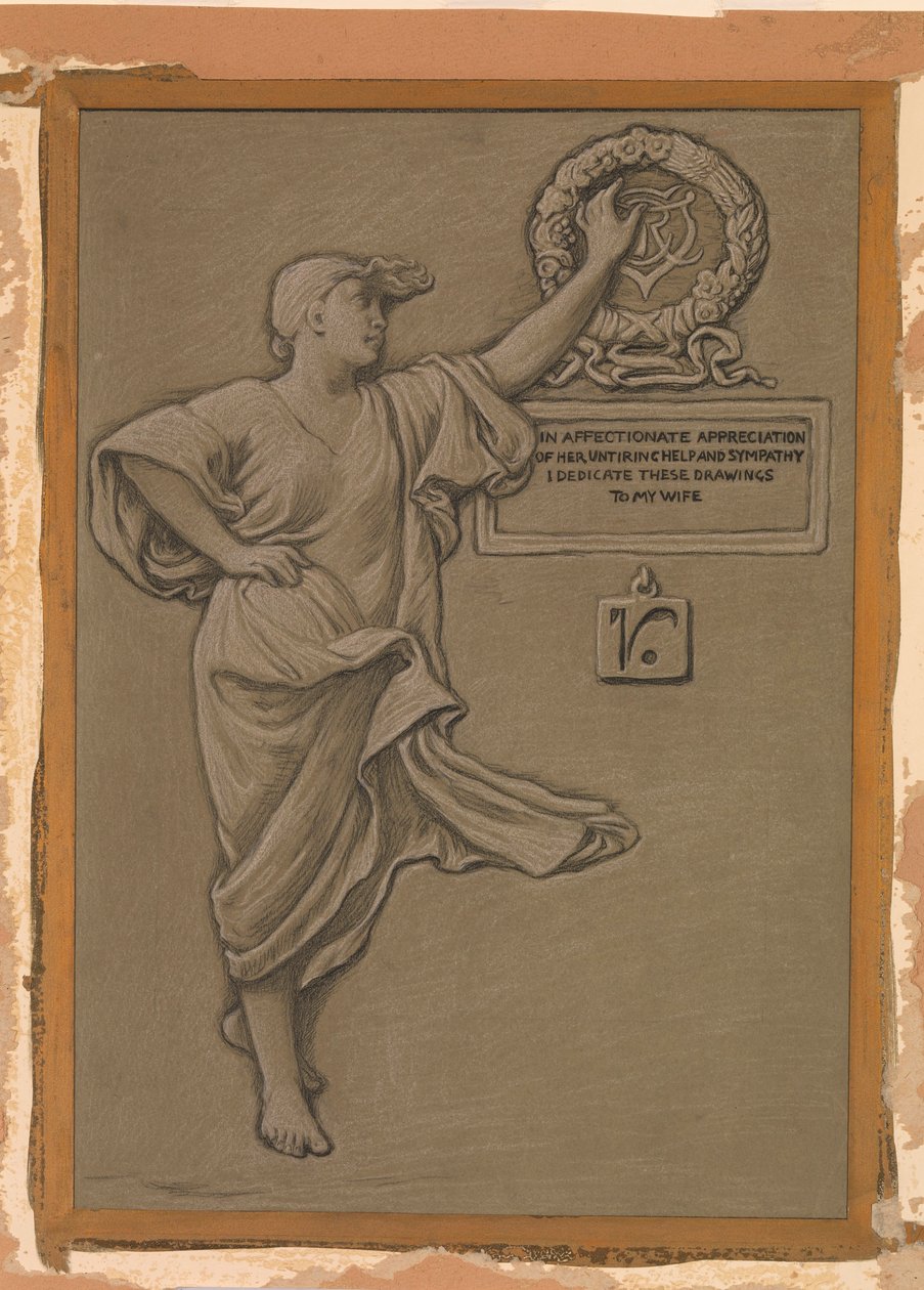 (Illustratie voor Rubáiyát van Omar Khayyám) Toewijding door Elihu Vedder