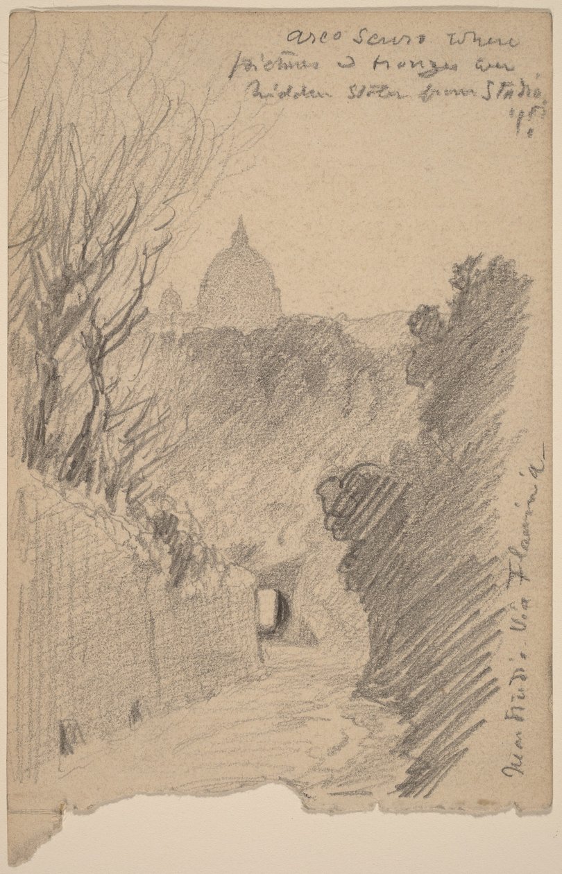 Arco Oscuro – Over de Via Fiaminia door Elihu Vedder