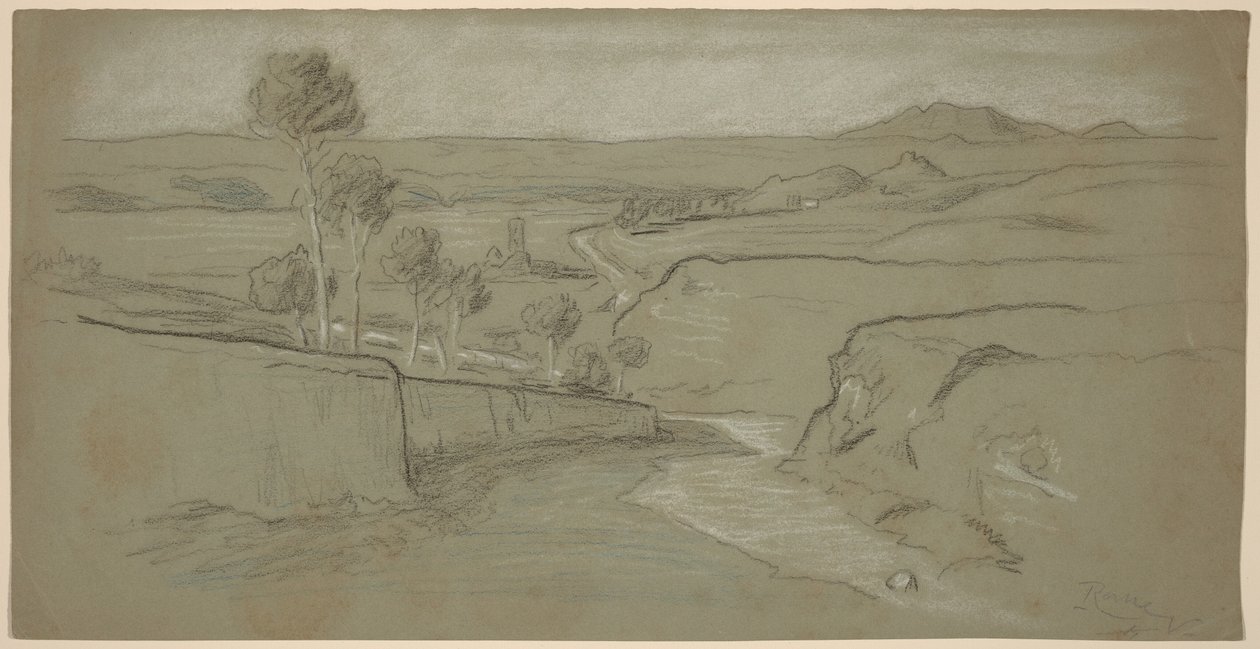 Romeins landschap door Elihu Vedder
