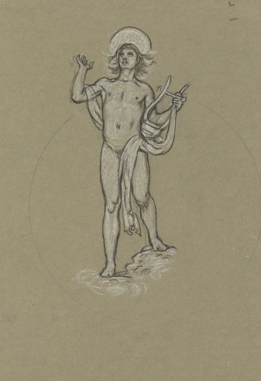 Studie voor Apollo door Elihu Vedder