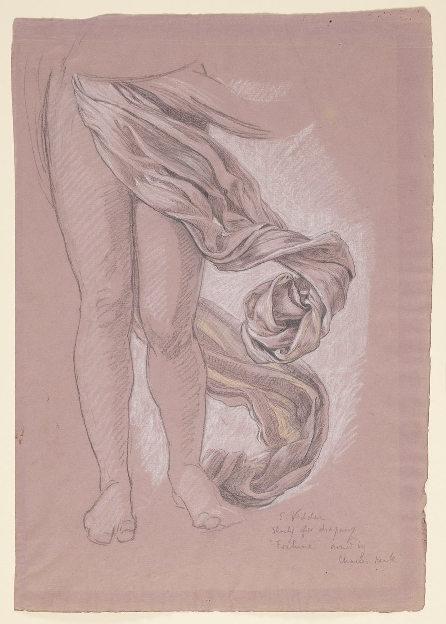 Studie voor "Fortuin" door Elihu Vedder