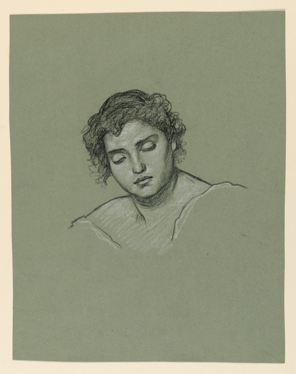 Studie voor vrouw door Elihu Vedder