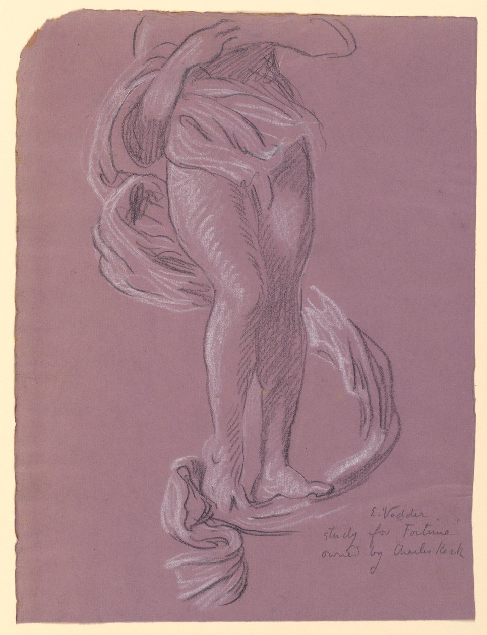 Studie van "Fortuin" door Elihu Vedder